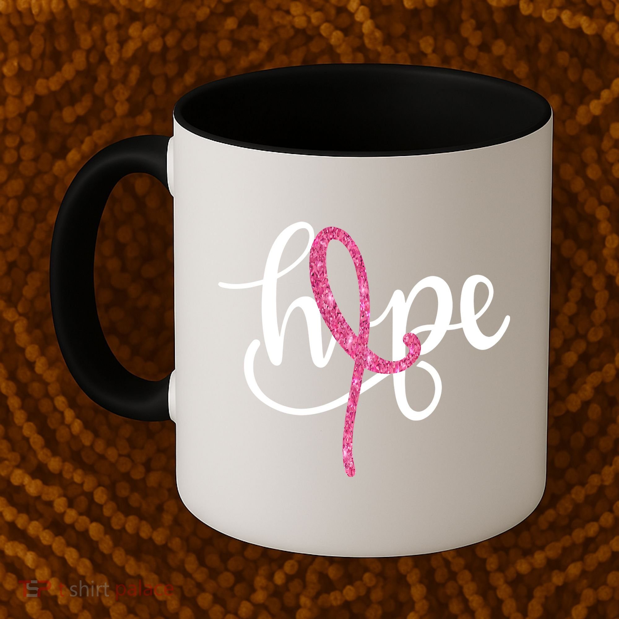 Hope Pink Ribbon Breast Cancer Awareness Month Coffee Mug