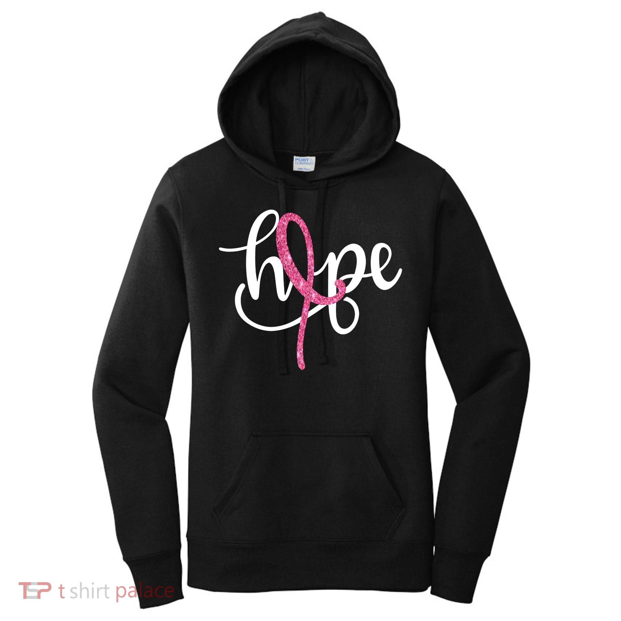 Hope Pink Ribbon Breast Cancer Awareness Month Women's Hoodie