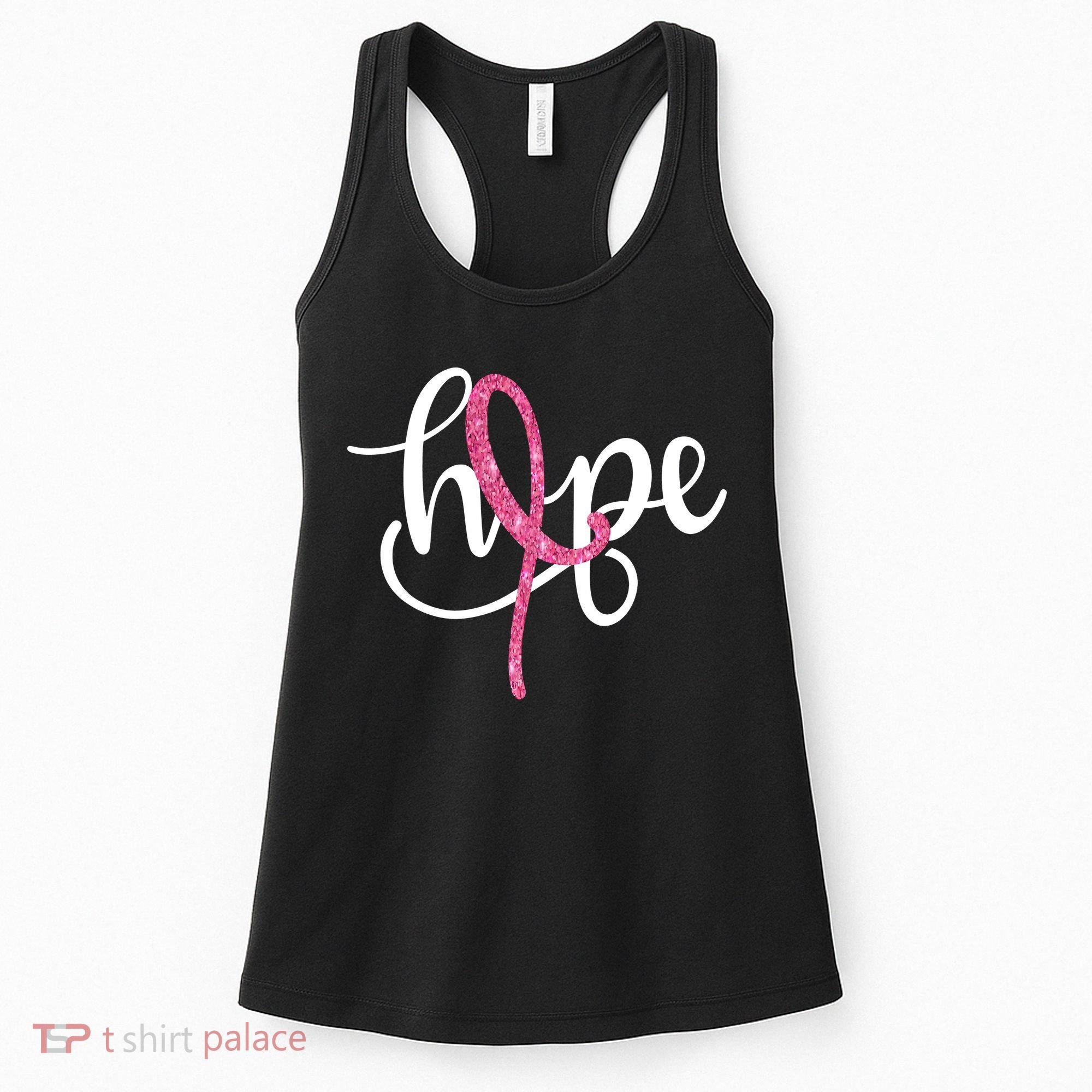 Hope Pink Ribbon Breast Cancer Awareness Month Women's Tank Top