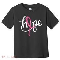 Hope Pink Ribbon Breast Cancer Awareness Month Toddler T-Shirt thumb 0