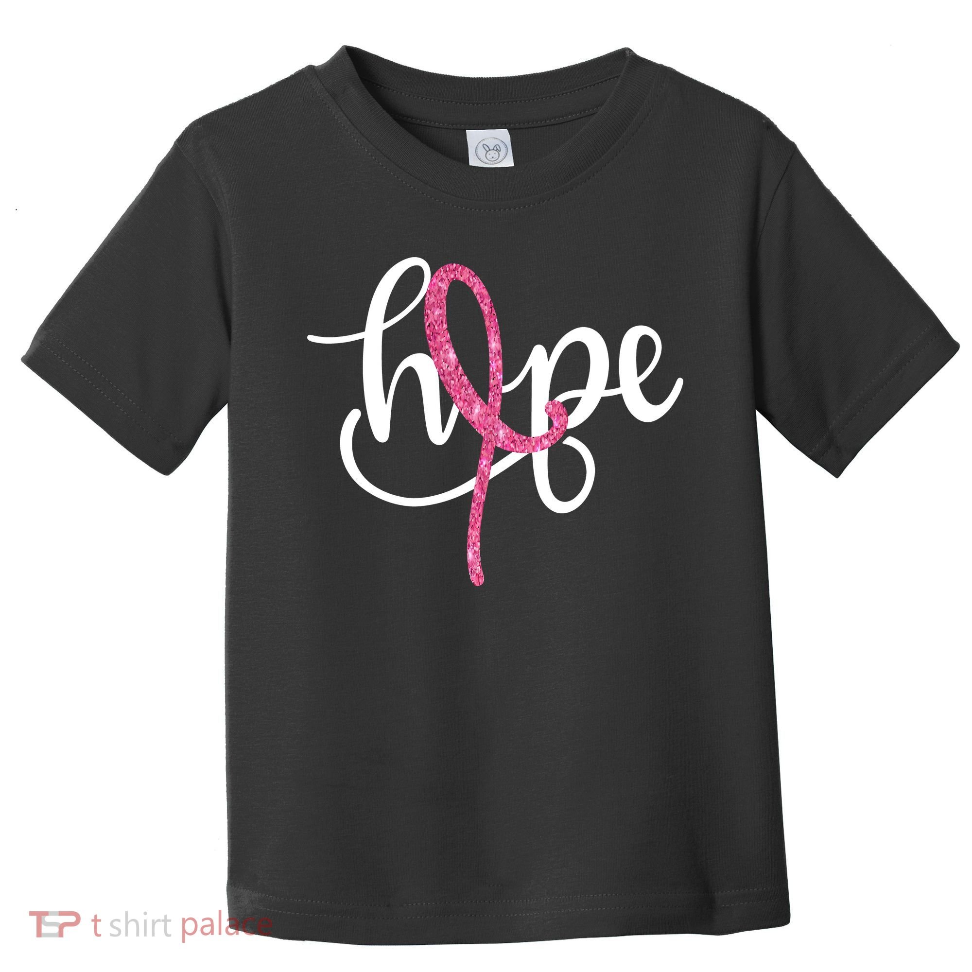 Hope Pink Ribbon Breast Cancer Awareness Month Toddler T-Shirt