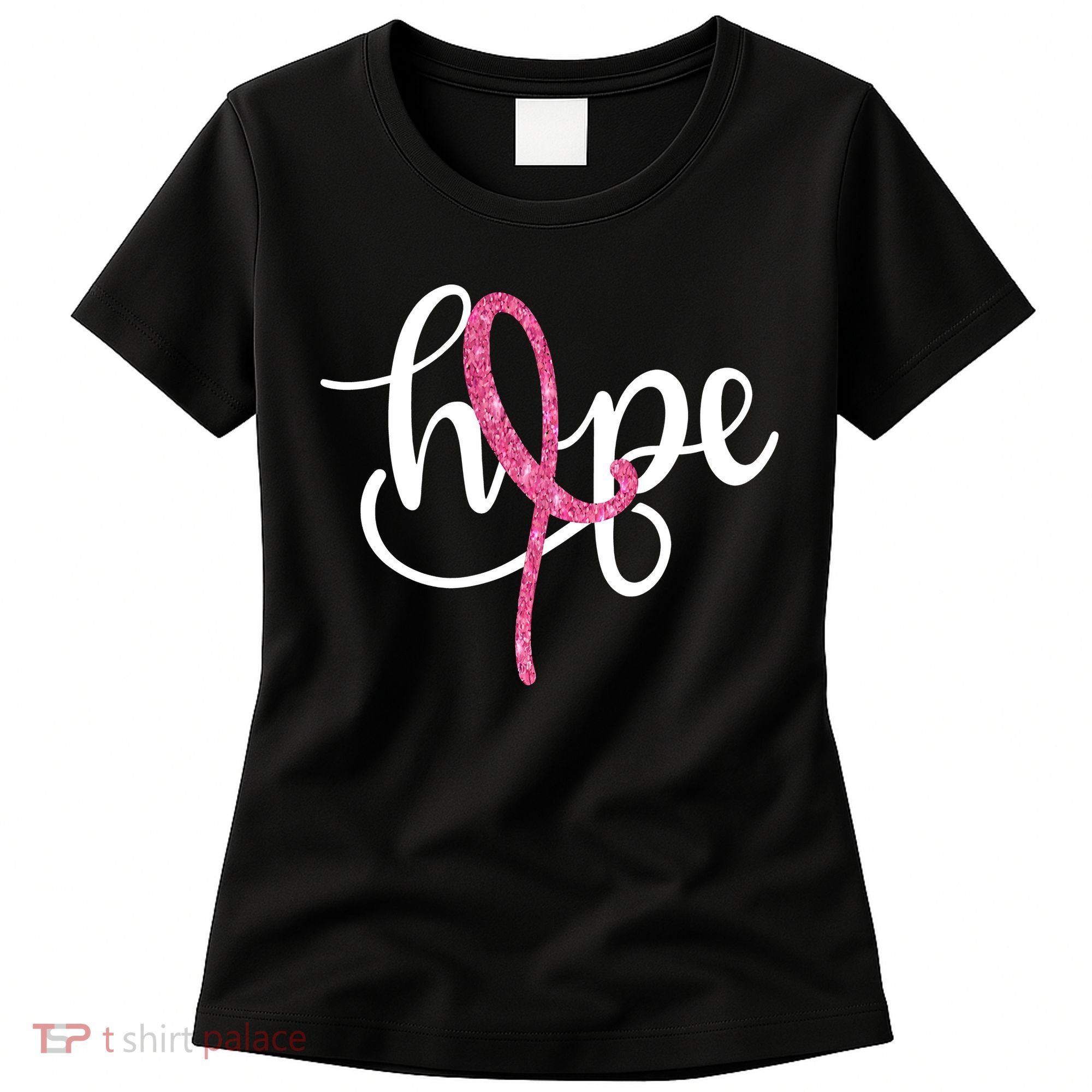 Hope Pink Ribbon Breast Cancer Awareness Month Women's T-Shirt