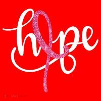 Hope Pink Ribbon Breast Cancer Awareness Month Santa Hat thumb 1