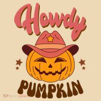 Howdy Pumpkin Retro Cute Halloween Tote Bag thumb 4