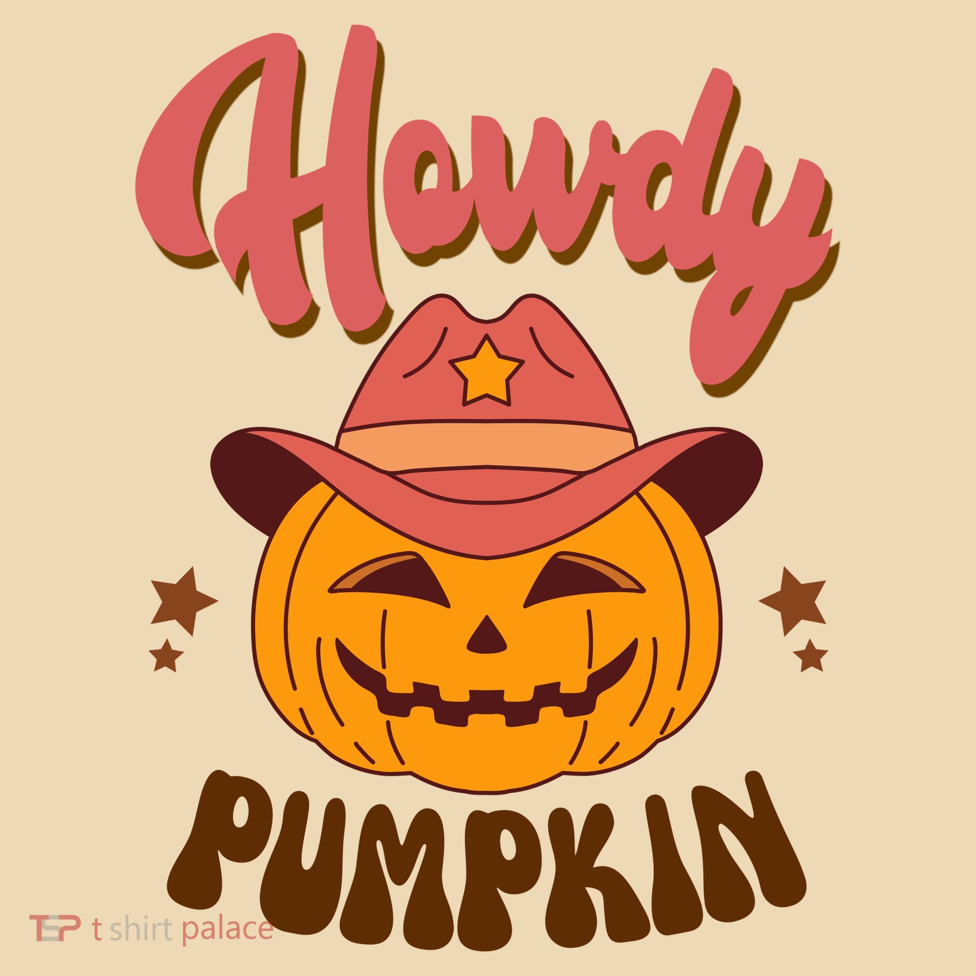 Howdy Pumpkin Retro Cute Halloween Tote Bag