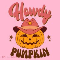 Howdy Pumpkin Retro Cute Halloween Coaster thumb 2