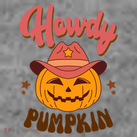 Howdy Pumpkin Retro Cute Halloween Toddler Hoodie thumb 2
