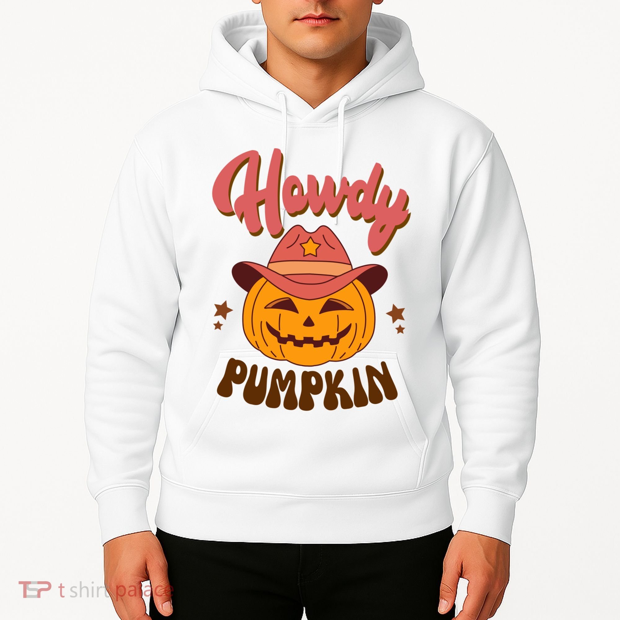 Howdy Pumpkin Retro Cute Halloween Hoodie
