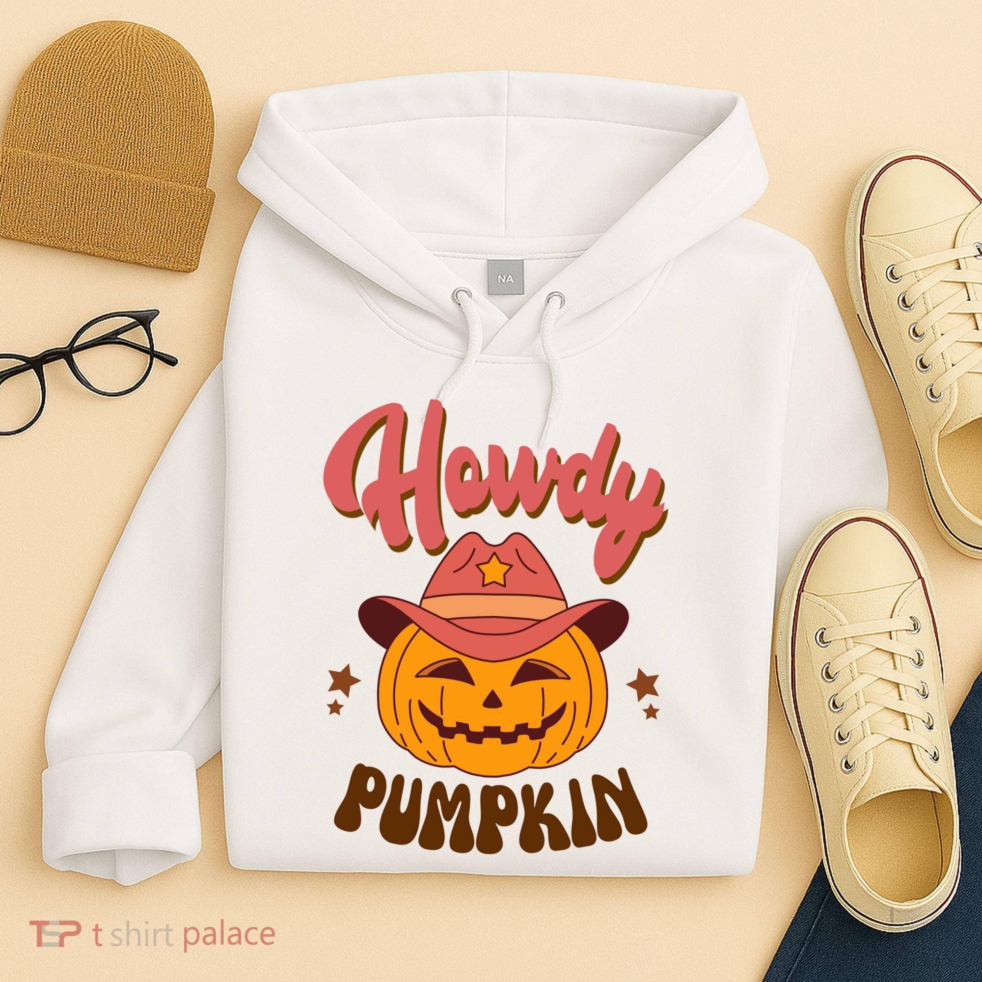 Howdy Pumpkin Retro Cute Halloween Hoodie
