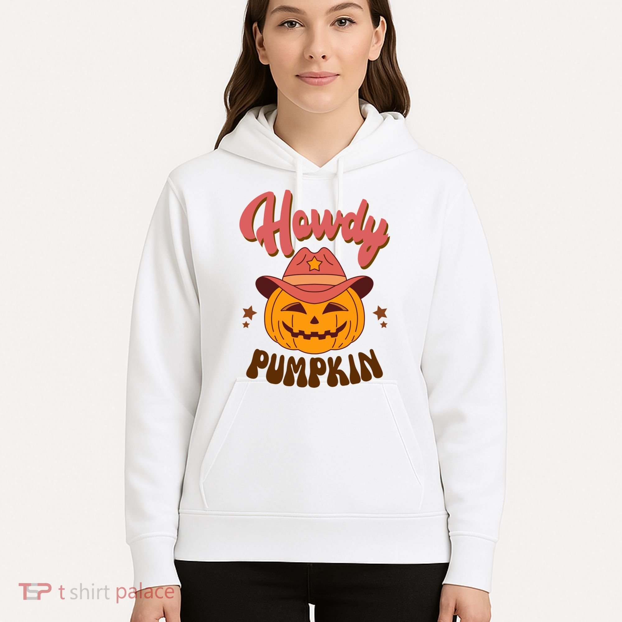 Howdy Pumpkin Retro Cute Halloween Hoodie
