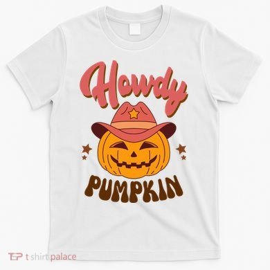 Howdy Pumpkin Retro Cute Halloween T-Shirt