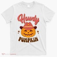 Howdy Pumpkin Retro Cute Halloween T-Shirt thumb 0