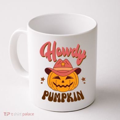 Howdy Pumpkin Retro Cute Halloween Coffee Mug