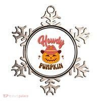 Howdy Pumpkin Retro Cute Halloween Ornament thumb 0