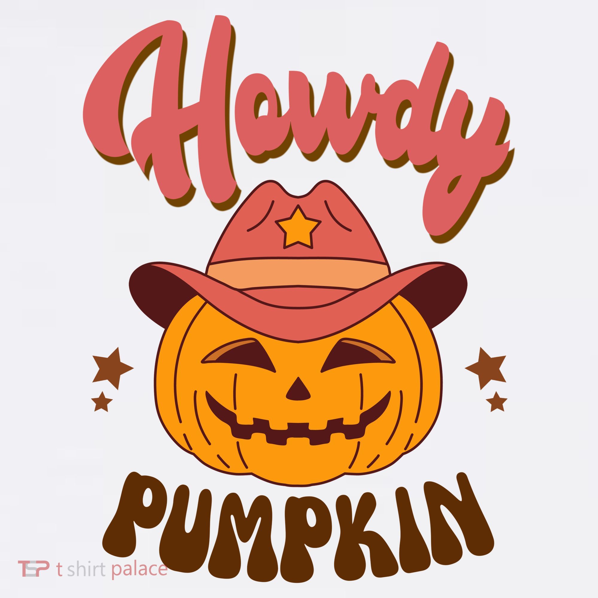 Howdy Pumpkin Retro Cute Halloween Baby Bodysuit