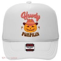 Howdy Pumpkin Retro Cute Halloween Hat thumb 0