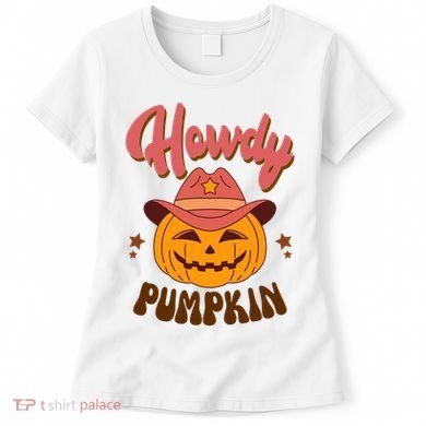 Howdy Pumpkin Retro Cute Halloween Women's T-Shirt