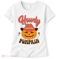 Howdy Pumpkin Retro Cute Halloween Women's T-Shirt thumb 0
