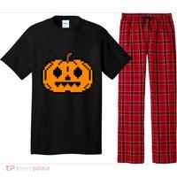 Halloween Pumpkin Retro Gaming Gift Jackolantern Face Gift Pajama Set thumb 0