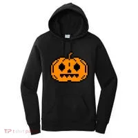 Halloween Pumpkin Retro Gaming Gift Jackolantern Face Gift Women's Hoodie thumb 0