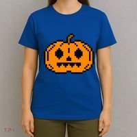 Halloween Pumpkin Retro Gaming Gift Jackolantern Face Gift T-Shirt thumb 4