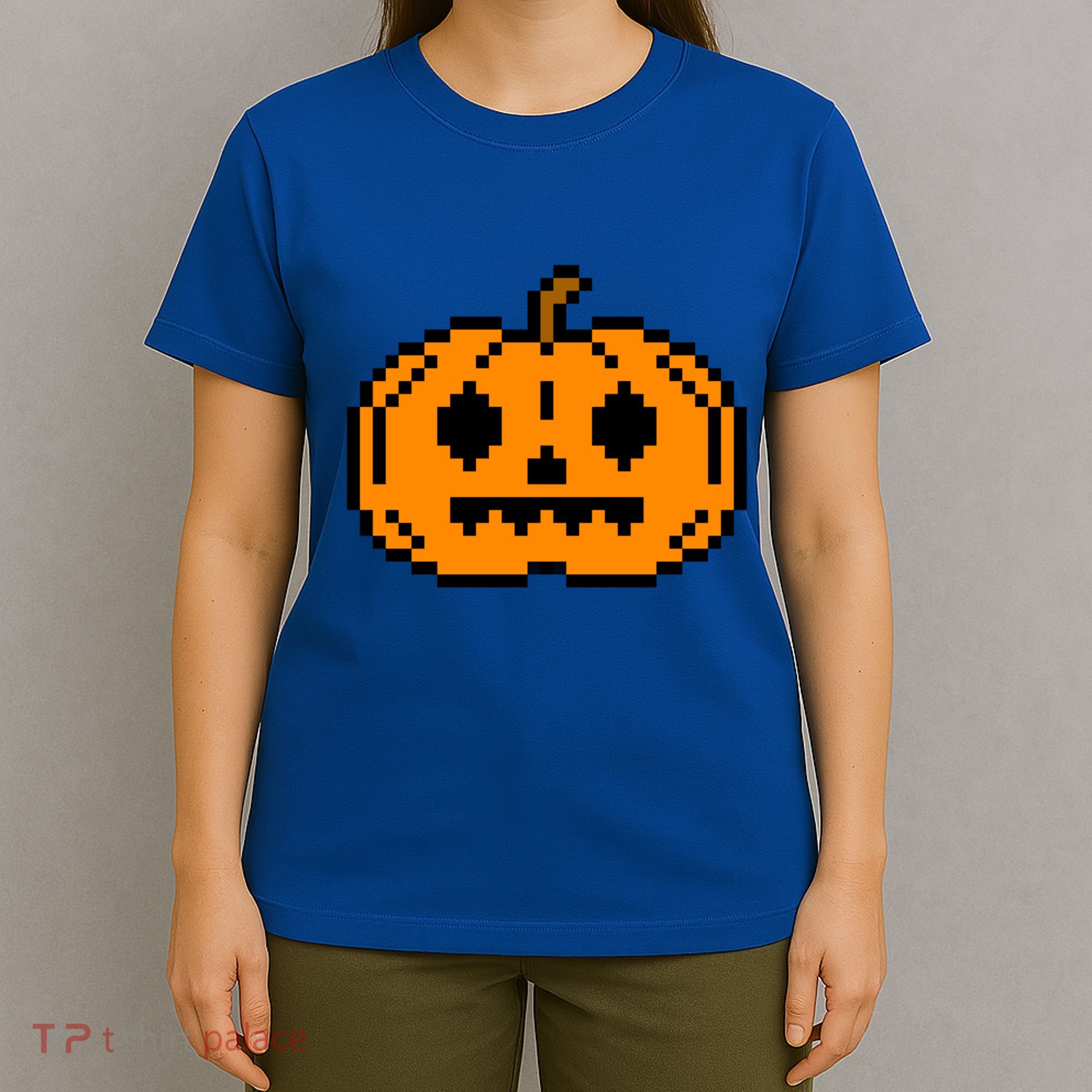 Halloween Pumpkin Retro Gaming Gift Jackolantern Face Gift T-Shirt