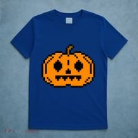 Halloween Pumpkin Retro Gaming Gift Jackolantern Face Gift T-Shirt thumb 5