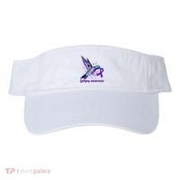 Hummingbird Purple Ribbon Epilepsy Awareness Month Warrior Visor thumb 0