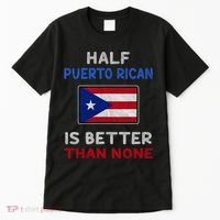 Half Puerto Rican Is Better Than None Puerto Rico Flag Tall T-Shirt thumb 0