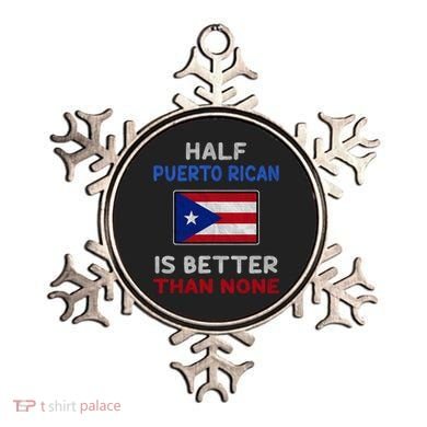 Half Puerto Rican Is Better Than None Puerto Rico Flag Ornament