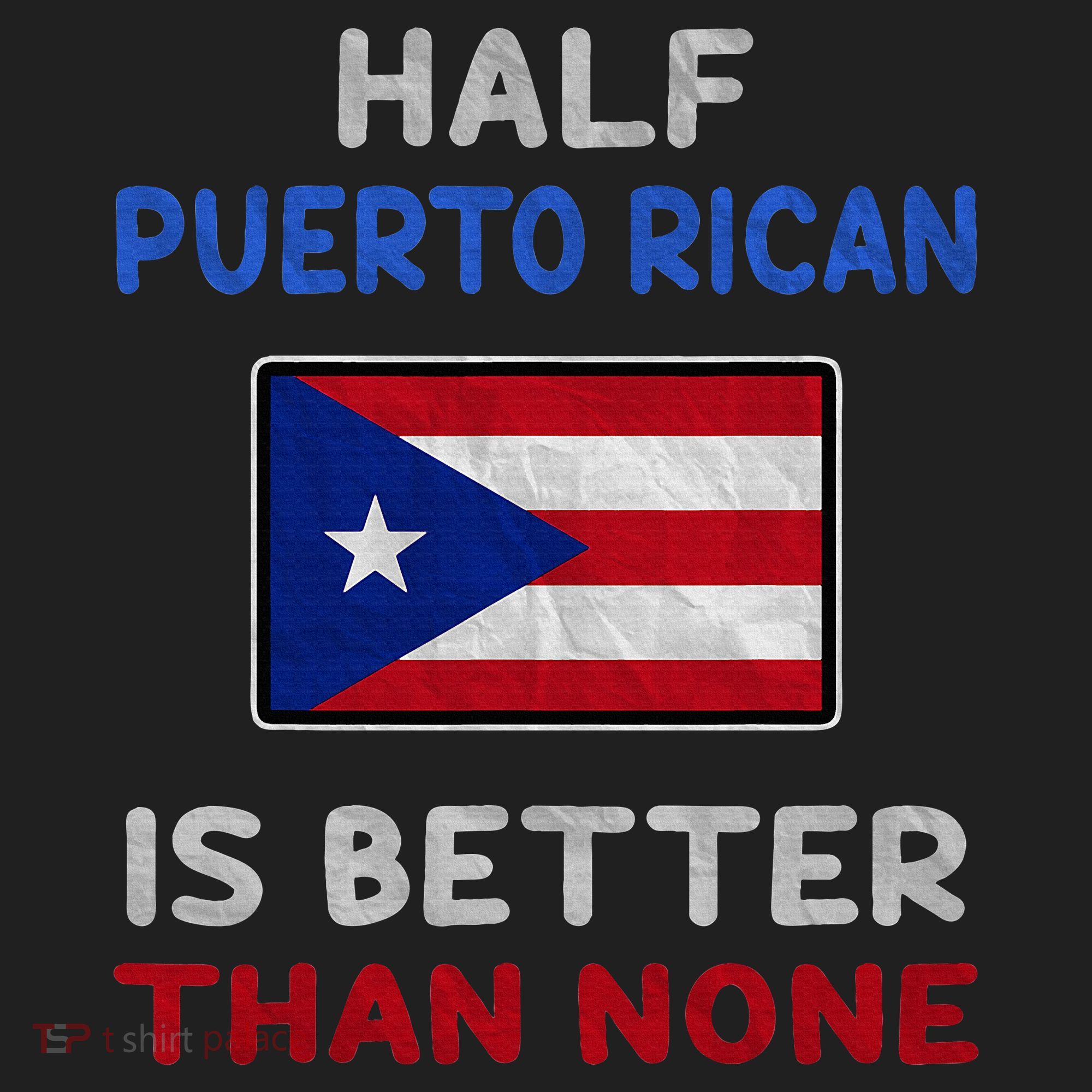 Half Puerto Rican Is Better Than None Puerto Rico Flag Golf Towel