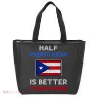 Half Puerto Rican Is Better Than None Puerto Rico Flag Tote Bag thumb 0