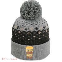 Happy Pumpkin Spice Season Coffee Lover The Baniff Cuffed Pom Beanie thumb 0
