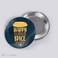 Happy Pumpkin Spice Season Coffee Lover Button thumb 0