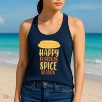 Happy Pumpkin Spice Season Coffee Lover Women's Tank Top thumb 2