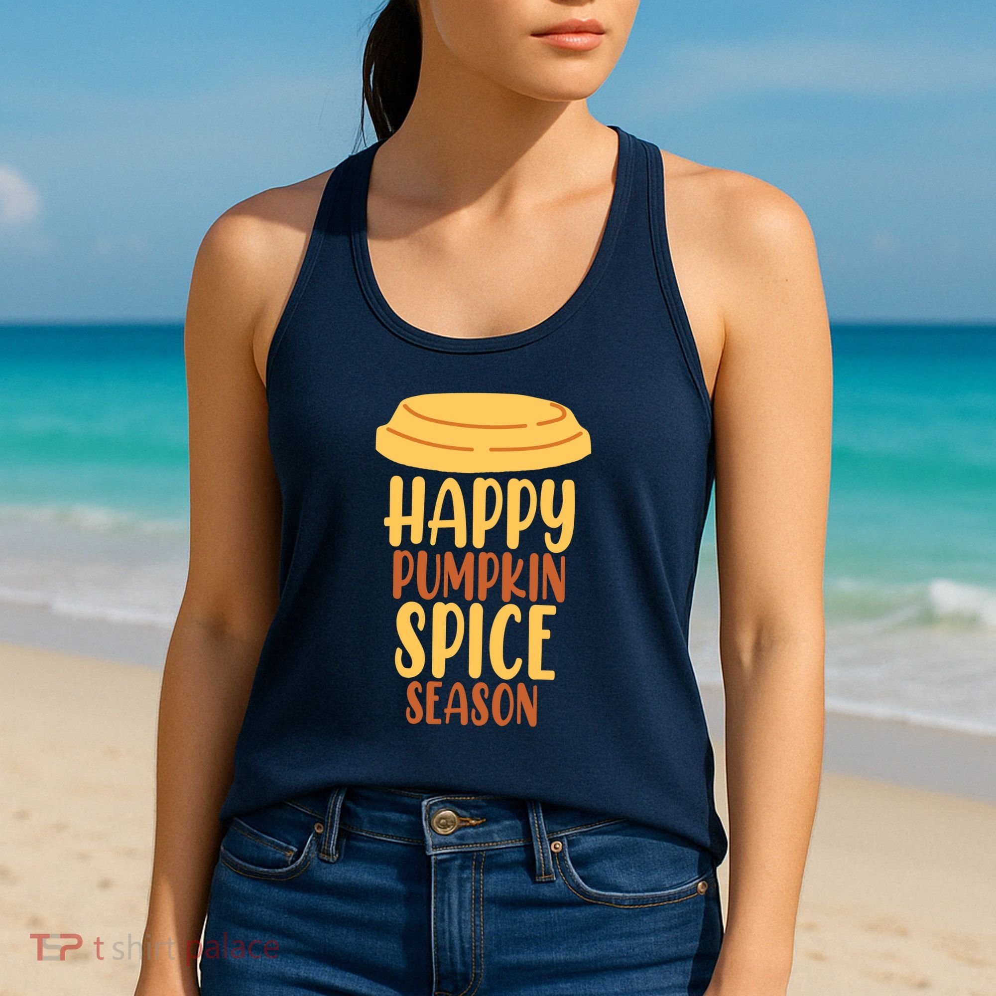 Happy Pumpkin Spice Season Coffee Lover Women's Tank Top