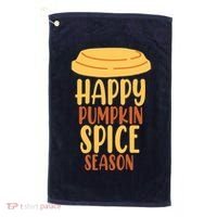 Happy Pumpkin Spice Season Coffee Lover Golf Towel thumb 0
