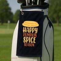 Happy Pumpkin Spice Season Coffee Lover Golf Towel thumb 2