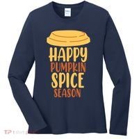 Happy Pumpkin Spice Season Coffee Lover Women's Long Sleeve Shirt thumb 0