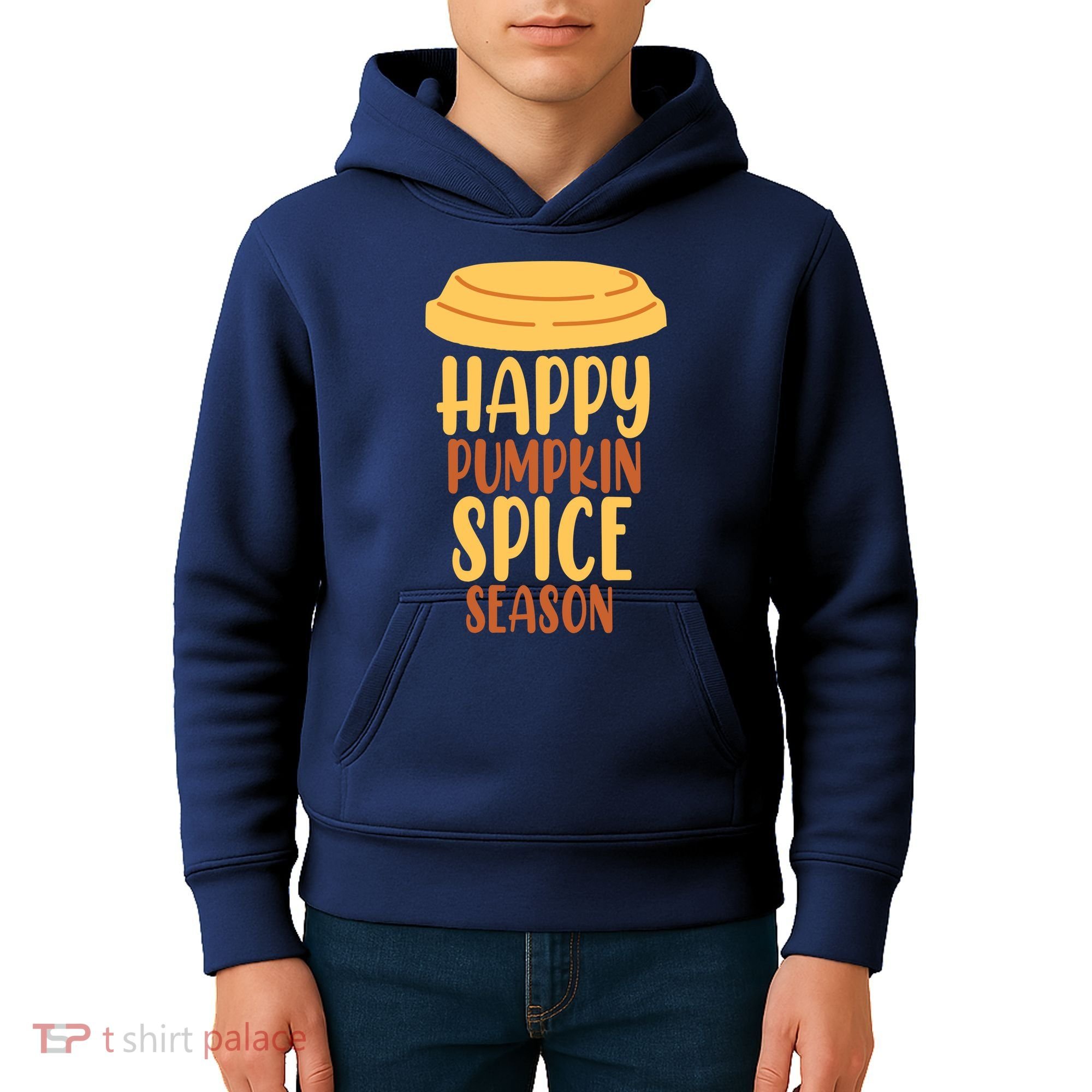 Happy Pumpkin Spice Season Coffee Lover Kids Hoodie