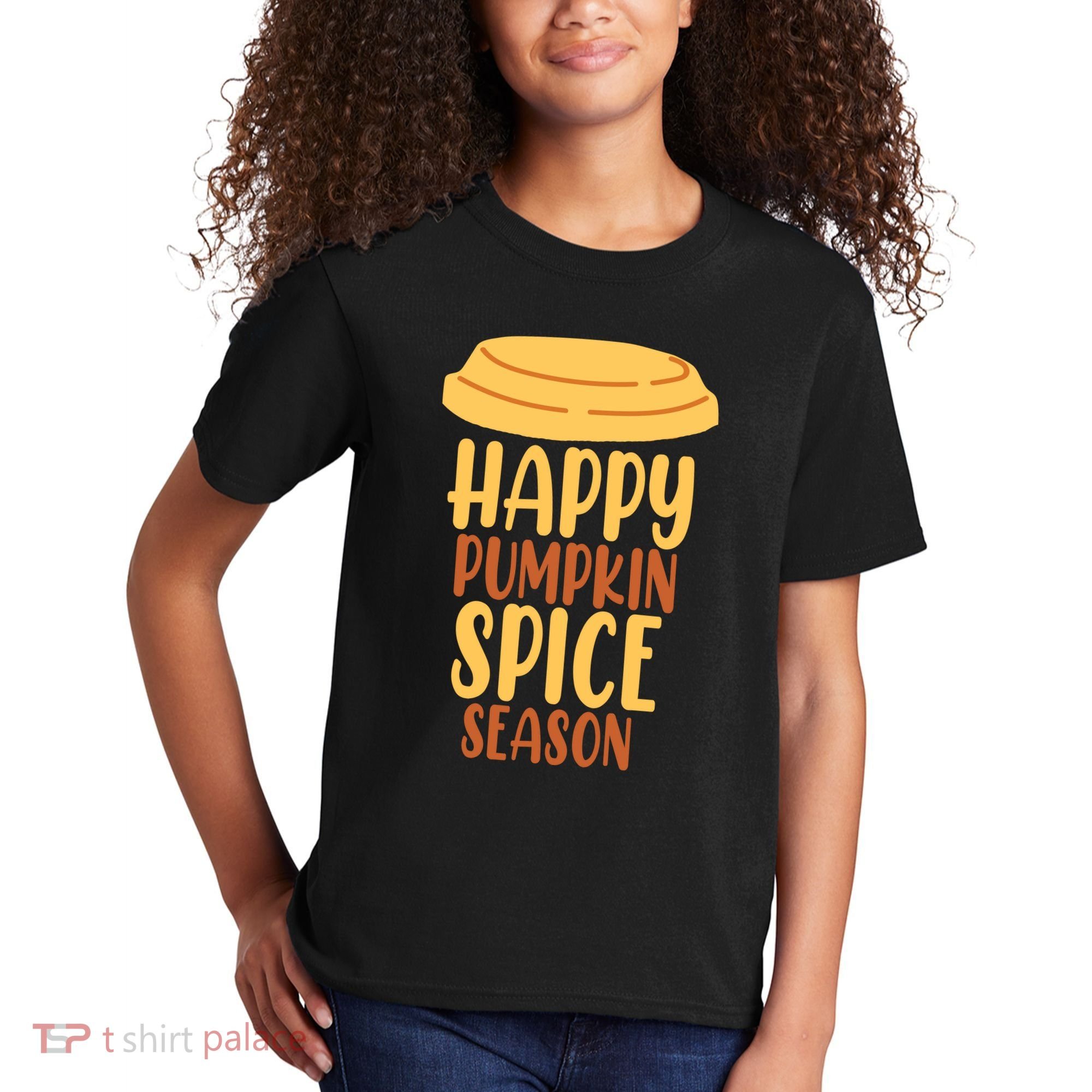 Happy Pumpkin Spice Season Coffee Lover Kids T-Shirt