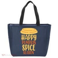 Happy Pumpkin Spice Season Coffee Lover Tote Bag thumb 0