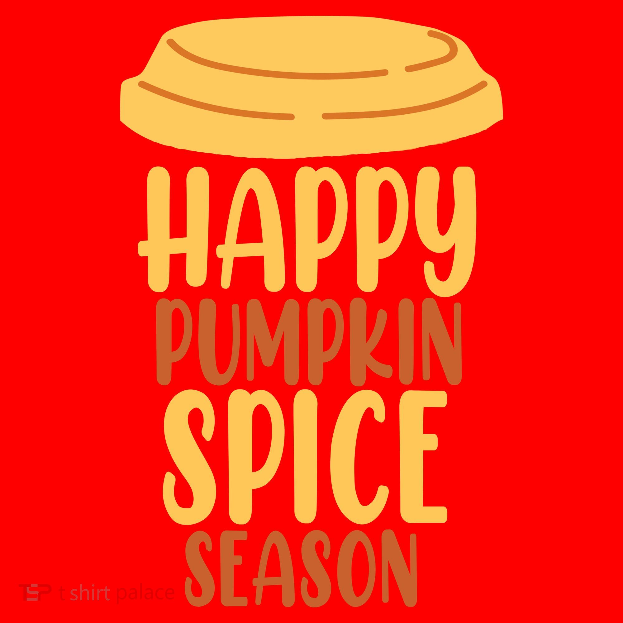 Happy Pumpkin Spice Season Coffee Lover Santa Hat