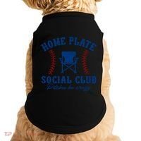 Home Plate Social Club Pitches Be Crazy Baseball Gift Doggie Tank thumb 0