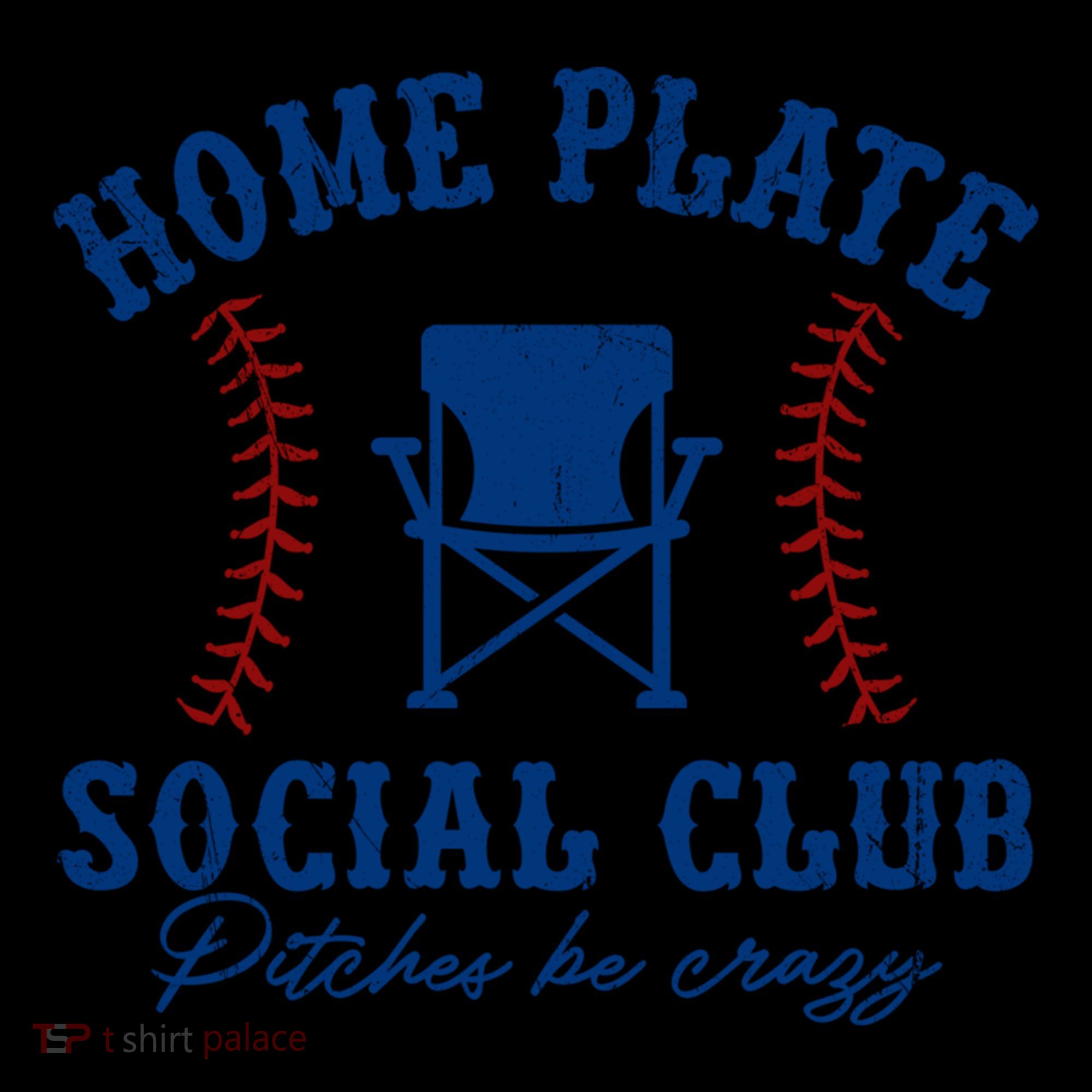 Home Plate Social Club Pitches Be Crazy Baseball Gift Coffee Mug