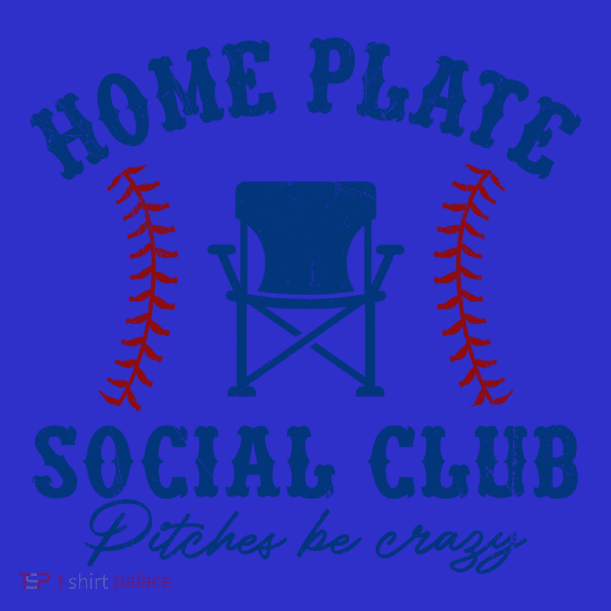 Home Plate Social Club Pitches Be Crazy Baseball Gift Baby Bodysuit