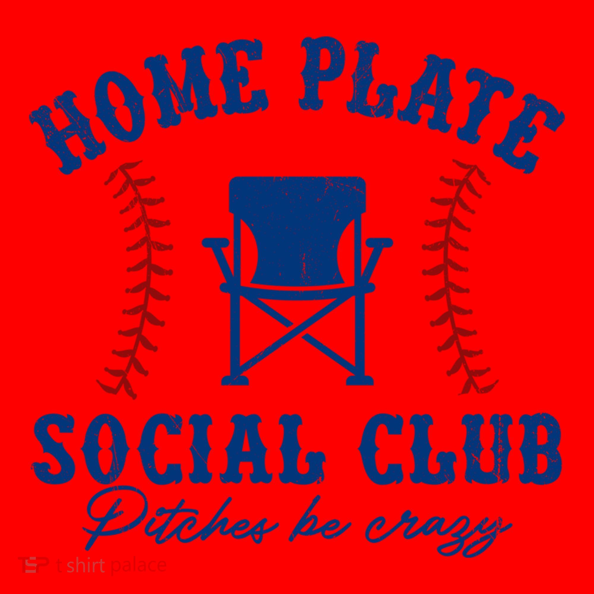 Home Plate Social Club Pitches Be Crazy Baseball Gift Santa Hat