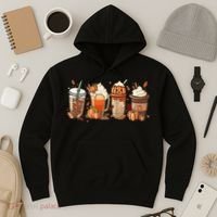 Halloween Pumpkin Spice Coffee Lover Hoodie thumb 3