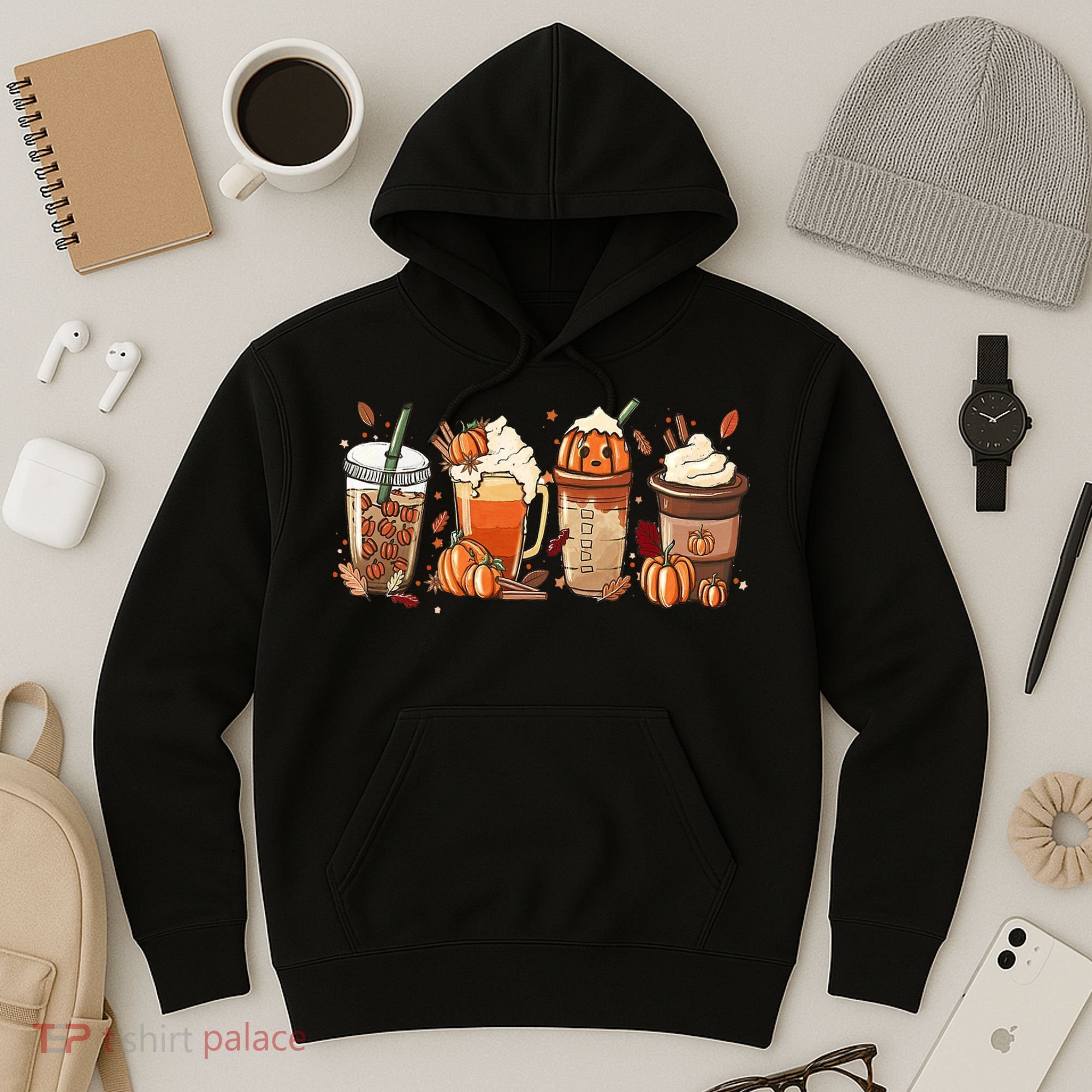 Halloween Pumpkin Spice Coffee Lover Hoodie