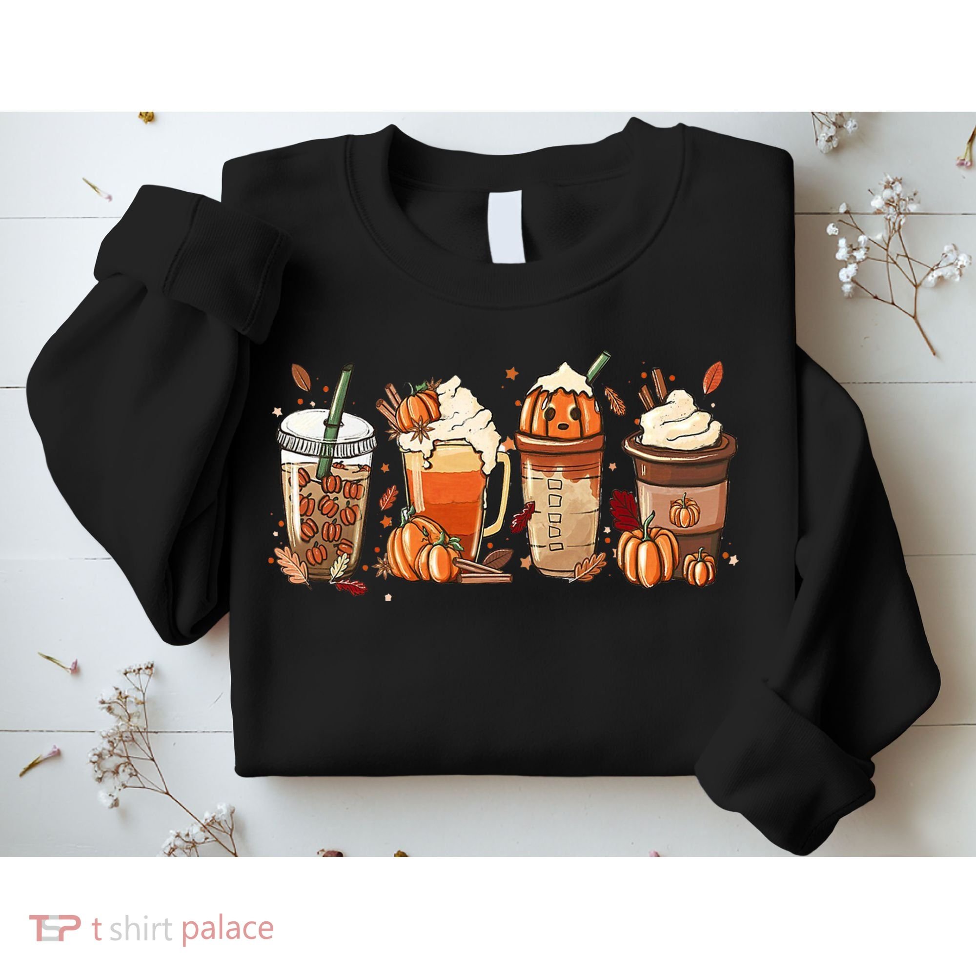 Halloween Pumpkin Spice Coffee Lover Sweatshirt